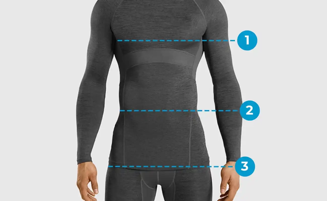 Mens Size Guide Top markings